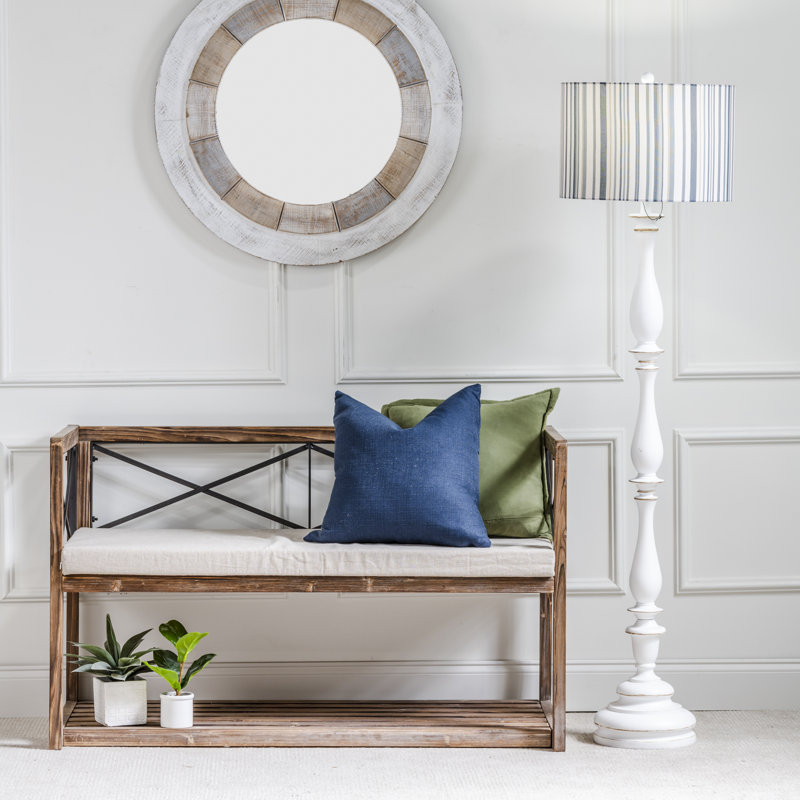 Sand & Stable Libbey Upholstered Shelves Storage Bench & Reviews Wayfair